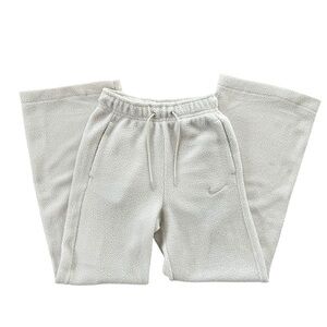 SOLD Nike Sportswear Plush Fleece Sweatpants High Rise Standard Fit Cream